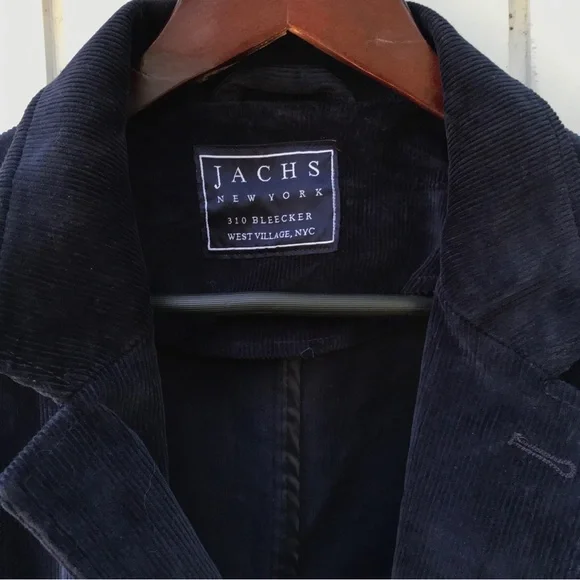 Jachs New York Navy Stretch Corduroy Blazer